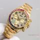2021 NEW! Swiss Rolex Daytona JH 7750 Watch Rainbow Bezel Arabic Diamond Dial Yellow Gold (2)_th.jpg